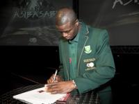 Captain of the South Africa Football Team Mr Aaron Mokoena
