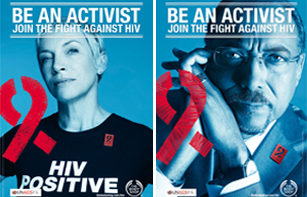 Posters developed for the UNAIDS and The Body Shop Be an Activist campaign. Photos by Rankin.