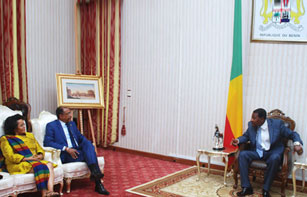 UNAIDS Executive Director meets with Bénin’s Head of State 