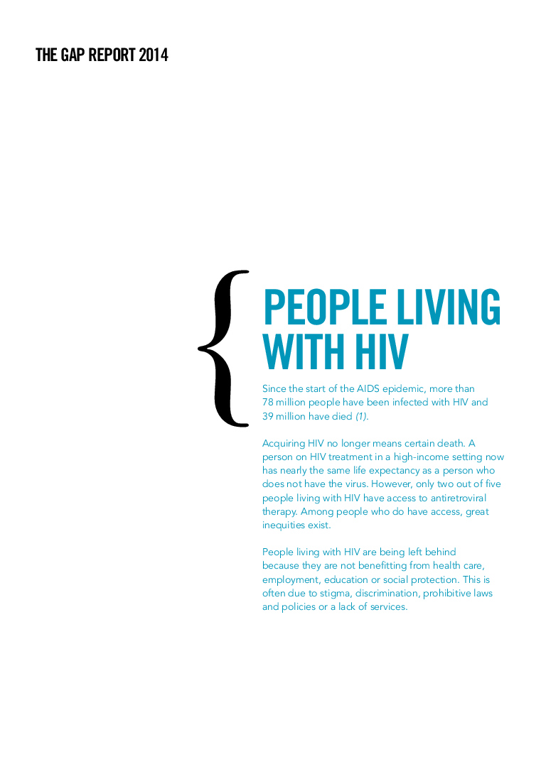 people living with aids