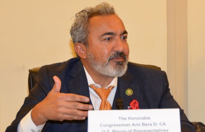 Congressman Ami Bera (CA-6), addressing the World AIDS Day Congressional Commemoration and Ministerial Roundtable