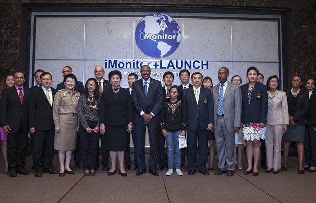 Group photo during the launch of iMonitor+, in Bangkok, Thailand, on 27 October 2014.