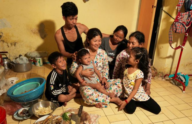 1.	Sopheap makes US$ 120 a month working as an entertainment worker. That’s a lot more than she made selling vegetables in her hometown. Now, she says she can support not only her two sons but her mother and occasionally even her siblings, whereas before 