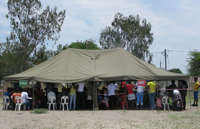 Botswana launched an HTC campaign in ten sites in Maun District for World AIDS Day 2014 commemoration, 29 November 2014.