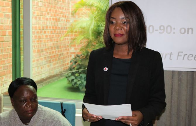 “I am very honoured to become the UNAIDS Goodwill Ambassador for Zambia. I want to learn, to listen to people and help them share their messages.” Lulu Haangala Wood