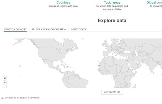 A new website that enables people to identify national laws and policies related to the AIDS response has been launched by UNAIDS.