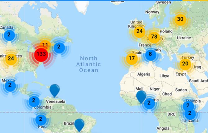 A Coronavirus Innovation Map has been launched by StartupBlink together with the Health Innovation Exchange—a UNAIDS initiative to leverage the potential of innovations to improve the health of all—and the Moscow Agency of Innovations.