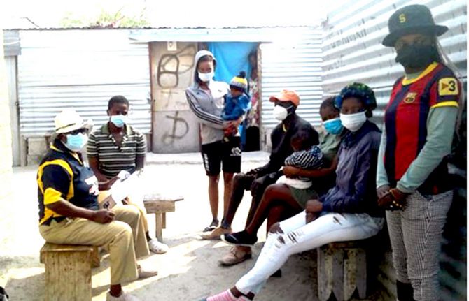 Community sensitization session in Okandjengedi, Oshana region		Photo credit: TONATA PLHIV Network 