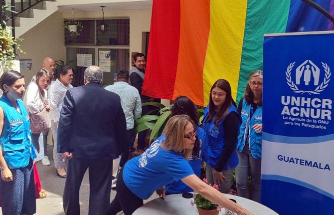 As millions of people around the world march in the streets of several big cities this month of June to celebrate and honor  Pride Month, in Guatemala, over 200 LGBTIQ+ people in human mobility - applicants for refugee or asylum status or nationals and fo