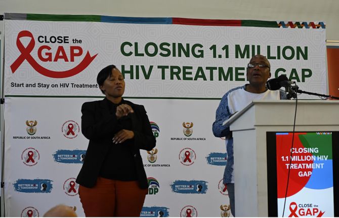 Bold new initiative to put an additional 1.1 million people living with HIV on treatment puts South Africa on the path to end AIDS as a public health threat by 2030 