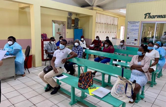 273068439: Healthcare workers at GTU transgender sensitization on February 25, 2022 in Georgetown Guyana. Credit: GTU