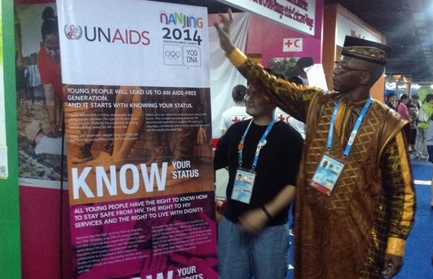 “It is our common goal to reach out to as many young people as possible using sport as a powerful tool in the education and cultural programme on prevention of HIV across the globe.” —Djibril Diallo, Senior Adviser to the UNAIDS Executive Director