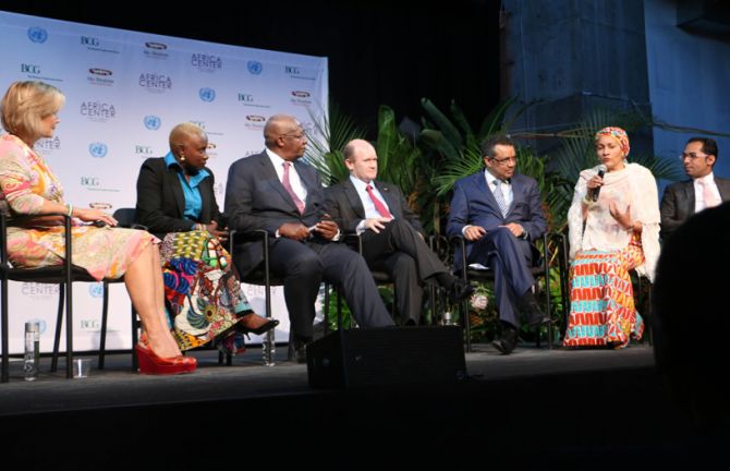 Taking place at the Africa Center and organized by the Mo Ibrahim Foundation, the 22 September event brought together a number of African heads of state, United Nations partners, and leaders from African civil society and the business community. Credit: B