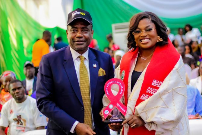 ABUJA, NIGERIA, 3 December 2024 — The Joint United Nations Programme on HIV/AIDS (UNAIDS) is pleased to announce the appointment of Funke Akindele, a multiple award-winning actress, movie producer and director, as its new National Goodwill Ambassador (GWA