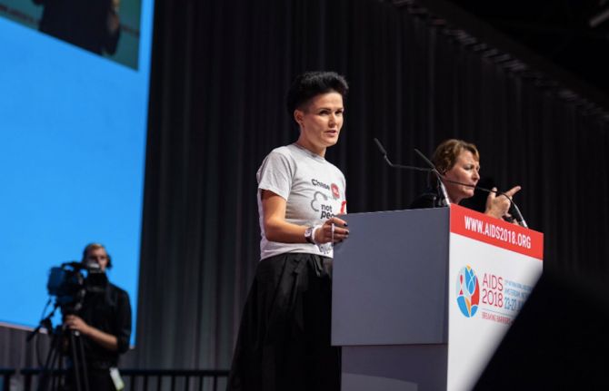 Maria Godlevskaya, a courageous community activist living with HIV from the Eastern Europe and Central Asia region, was the only Russian language speaker at the opening of the 22nd International AIDS Conference, AIDS2018. 