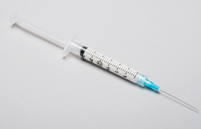 Prepared syringe (3mL) of Cabotegravir. Credit: HPTN 084 study website