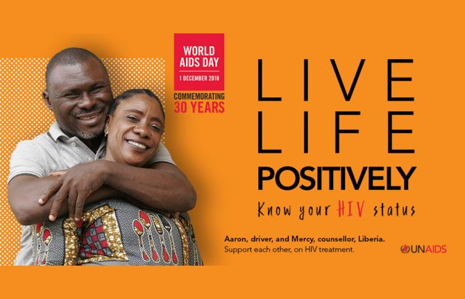 New UNAIDS report shows that 75% of all people living with HIV know their HIV status