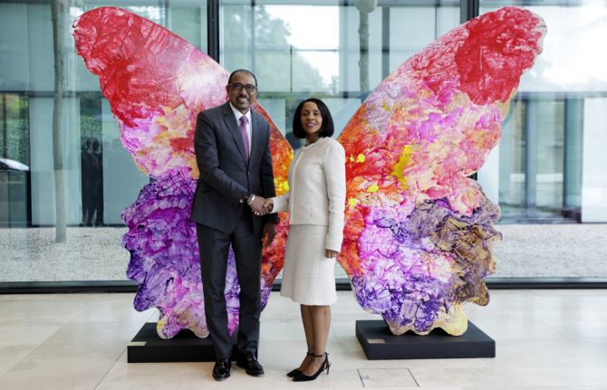 Botswana’s First Lady visits UNAIDS