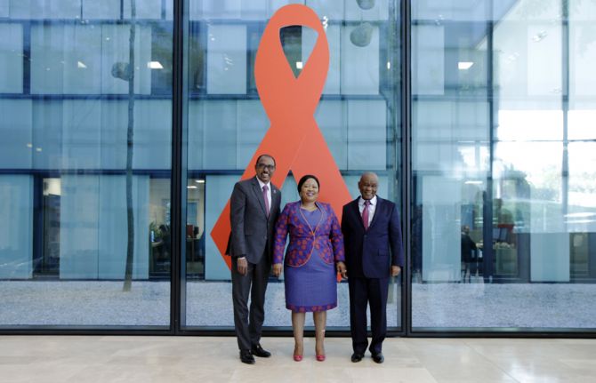 Lesotho visit to UNAIDS 24 October 2018