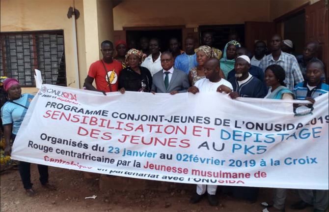 HIV testing campaign brings the community together in Bangui