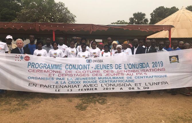 HIV testing campaign brings the community together in Bangui