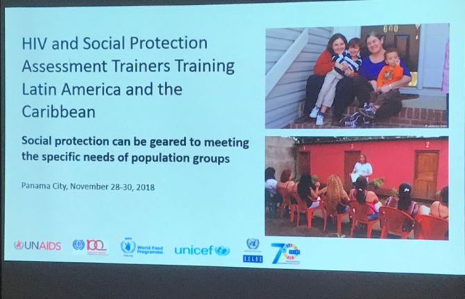 Training trainers on HIV and social protection