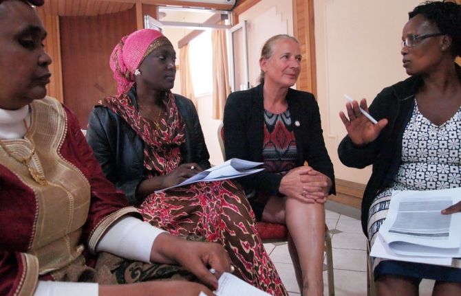 At the conclusion of workshop held by Women Fighting AIDS in Kenya (WOFAK), UNAIDS Country Director for Kenya Jantine Jacobi said, “We need to listen to the lived experiences of women living HIV to ensure that services meet their needs.” At the conclusion of workshop held by Women Fighting AIDS in Kenya (WOFAK), UNAIDS Country Director for Kenya Jantine Jacobi said, “We need to listen to the lived experiences of women living HIV to ensure that services meet their needs.”