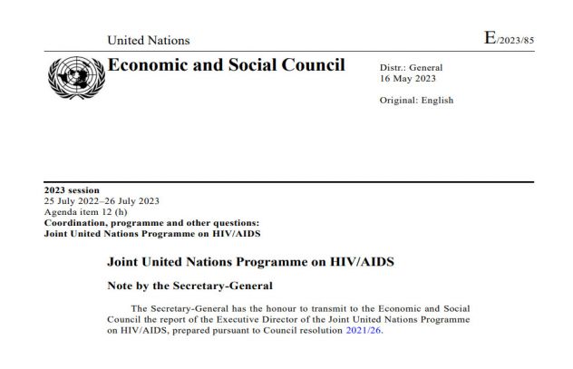 ECOSOC Adopts Its 2023 Resolution On The Joint United Nations Programme ...